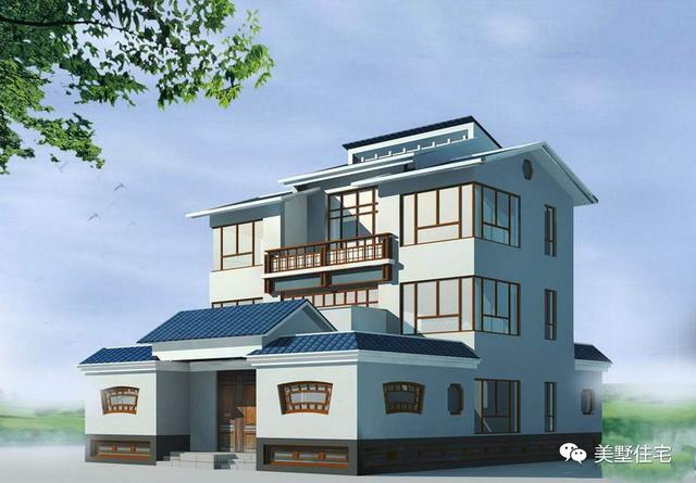 30款中式風(fēng)格別墅效果圖，一二三層都有，像世外桃源一樣漂亮