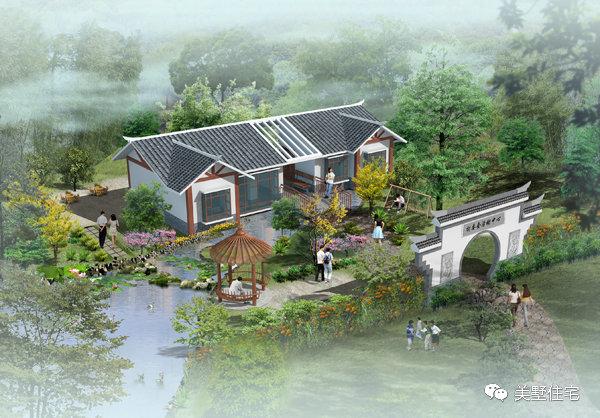 30款中式風(fēng)格別墅效果圖，一二三層都有，像世外桃源一樣漂亮