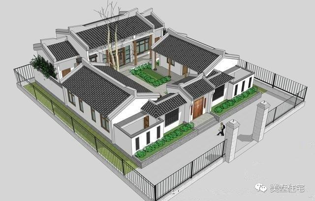 30款中式風(fēng)格別墅效果圖，一二三層都有，像世外桃源一樣漂亮