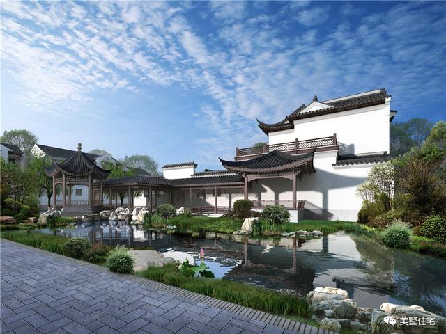 30款中式風(fēng)格別墅效果圖，一二三層都有，像世外桃源一樣漂亮