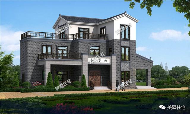 30款中式風(fēng)格別墅效果圖，一二三層都有，像世外桃源一樣漂亮