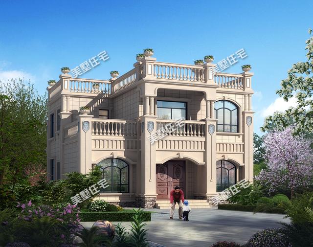 農(nóng)村自建二層小別墅，帶豪華露臺(tái)20多萬(wàn)就能建成，精致又漂亮！