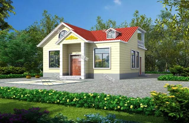 農(nóng)村自建一層半小別墅，造價17萬5間臥室大露臺，性價比超高