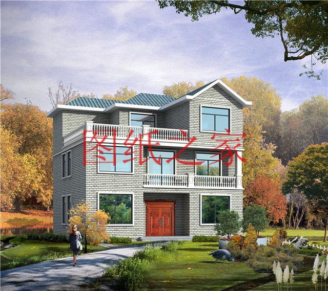 12x10米歐式三層別墅，生活和娛樂(lè)兼顧，非常簡(jiǎn)潔實(shí)用！