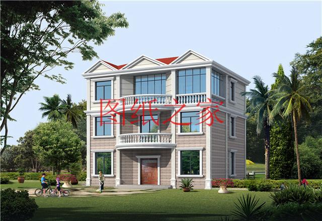 12x10米歐式三層別墅，生活和娛樂(lè)兼顧，非常簡(jiǎn)潔實(shí)用！