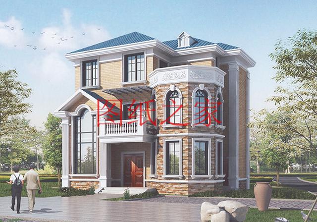 12x10米歐式三層別墅，生活和娛樂(lè)兼顧，非常簡(jiǎn)潔實(shí)用！