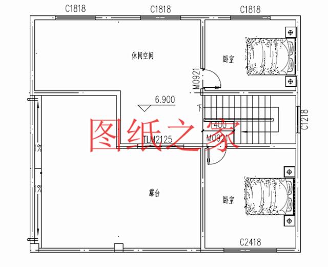 12x10米歐式三層別墅，生活和娛樂(lè)兼顧，非常簡(jiǎn)潔實(shí)用！