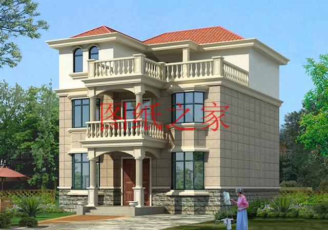 12x10米歐式三層別墅，生活和娛樂(lè)兼顧，非常簡(jiǎn)潔實(shí)用！