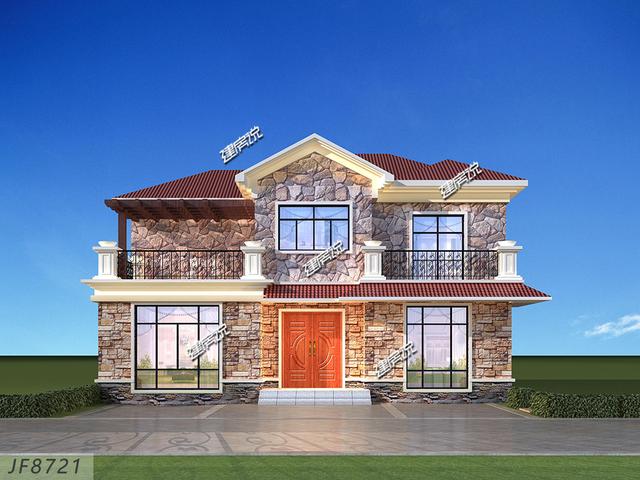 這么漂亮的二層別墅，造價只要二三十萬，實在是太劃算了！