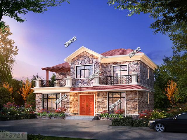 這么漂亮的二層別墅，造價只要二三十萬，實在是太劃算了！