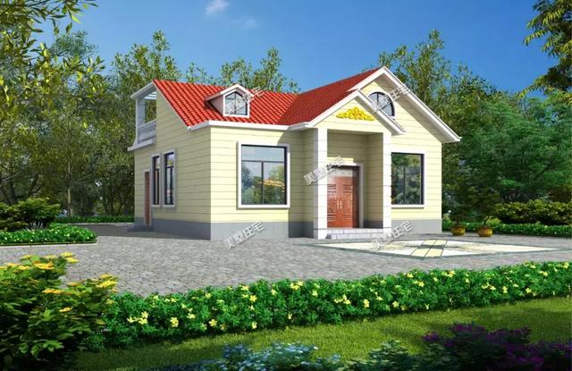 性價(jià)比超高的一層半小別墅設(shè)計(jì)圖，17萬(wàn)就能建好，5間臥室大露臺(tái)