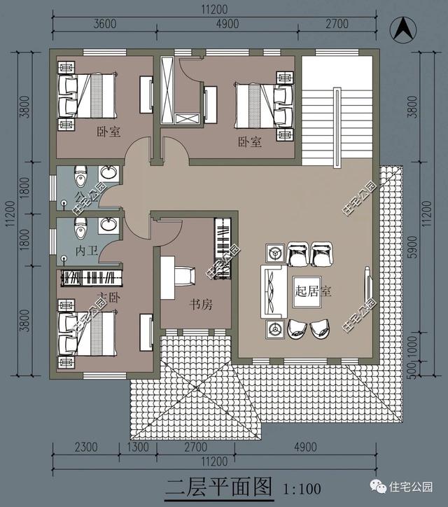 家有120平宅基地，可以修建這棟古典風(fēng)情別墅，和人人不雷同！
