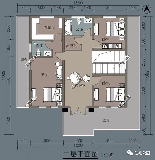 13X12米二層小別墅，浪漫優(yōu)雅，回家蓋房就選這套設(shè)計
