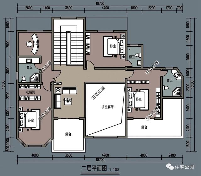 歐式兩層農(nóng)村別墅設(shè)計(jì)圖，11×12米還帶挑空客廳、半獨(dú)立式廚房，縱享美好生活