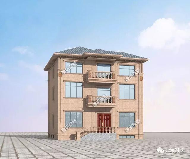 一棟建在浙江農(nóng)村的三層豪宅別墅，帶地下室和大窗采光，妥妥的地標(biāo)性建筑