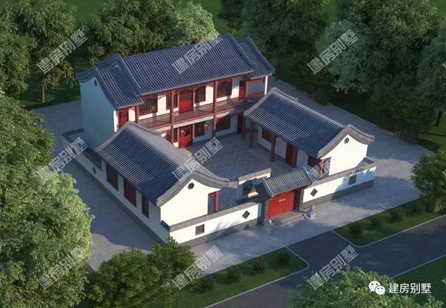 復(fù)古風(fēng)格的的三合院別墅設(shè)計，這樣的住宅很保值，傳給后代有意義