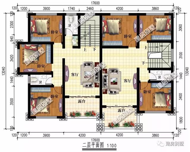 兩套三層雙拼別墅，第一棟內(nèi)有乾坤，第二款大氣的雙拼戶型