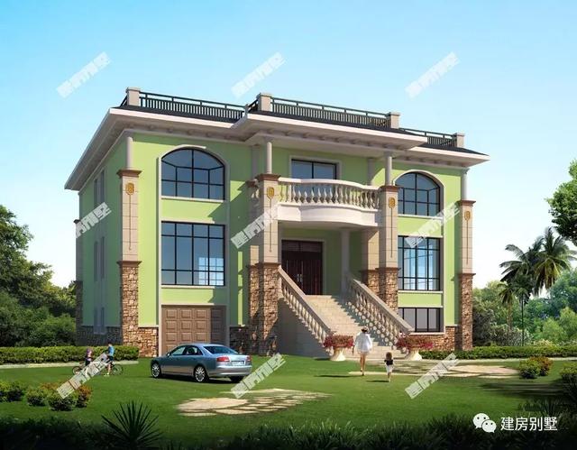 農(nóng)村二層自建房設計，帶旋轉(zhuǎn)樓梯設計，第二棟還有地下室，外墻配色好特別