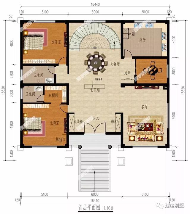 農(nóng)村二層自建房設計，帶旋轉(zhuǎn)樓梯設計，第二棟還有地下室，外墻配色好特別