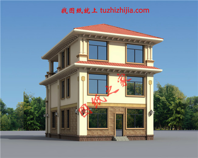 農(nóng)村120方三層自建房子圖，簡(jiǎn)單耐看、經(jīng)典實(shí)用，再過(guò)20年也不落伍！