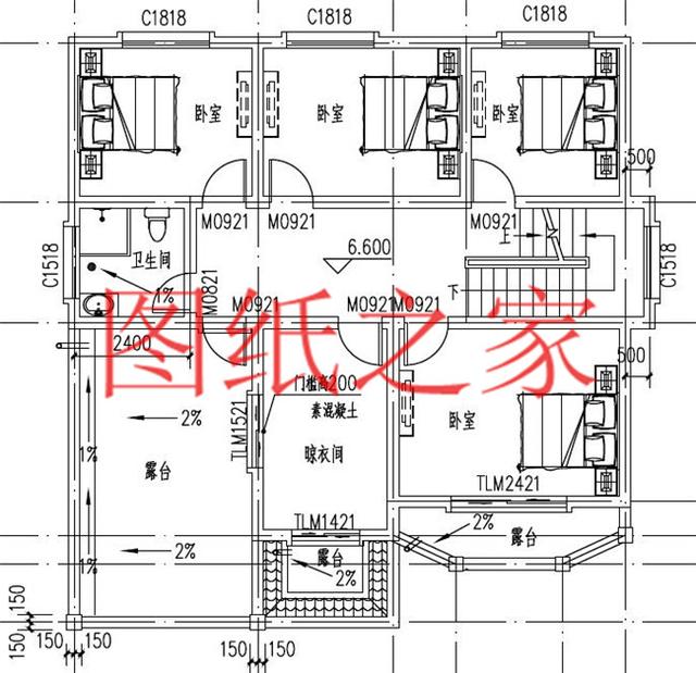 11X12米的三層別墅，多臥室還帶大露臺(tái)，溫馨又宜居！