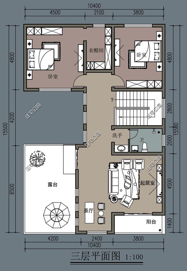 面寬11米的三層徽派別墅，現(xiàn)代露臺和傳統(tǒng)馬頭墻詮釋新農(nóng)村小院