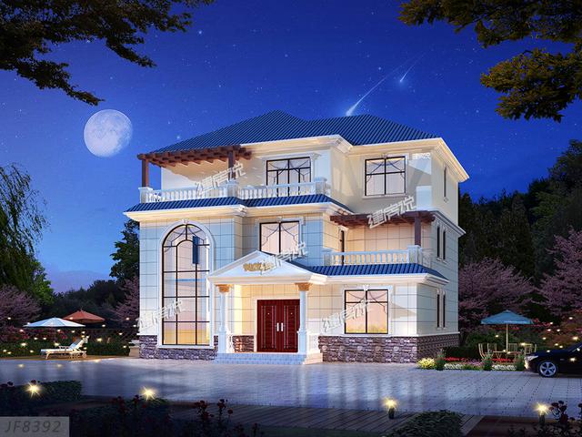 漂亮又實(shí)用的三層歐式別墅設(shè)計(jì)圖，鄉(xiāng)親們搶著蓋