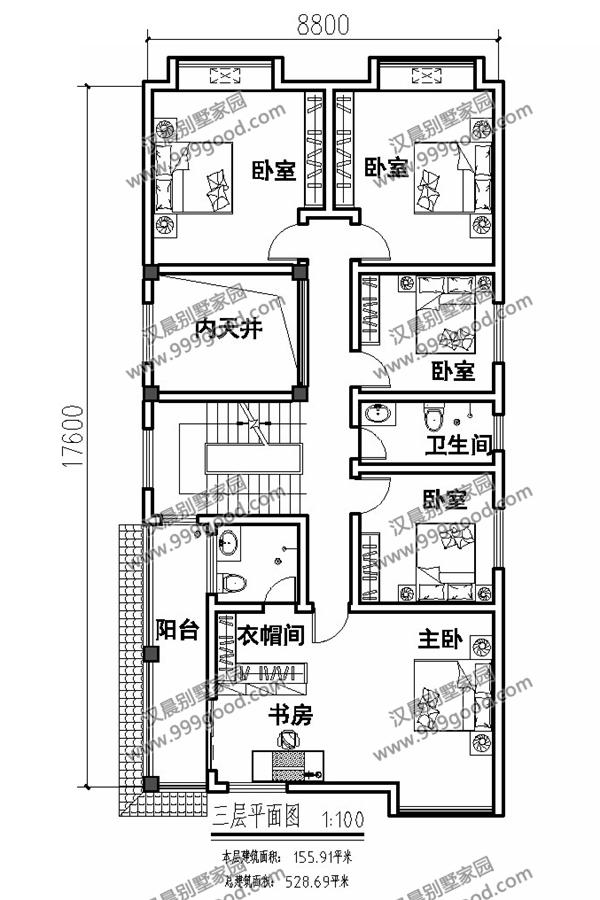 兩面鄰居開間只有8.8米，怎么建房？看看這套花50萬建成的中式別墅！