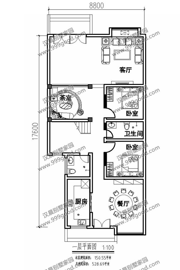 兩面鄰居開間只有8.8米，怎么建房？看看這套花50萬建成的中式別墅！