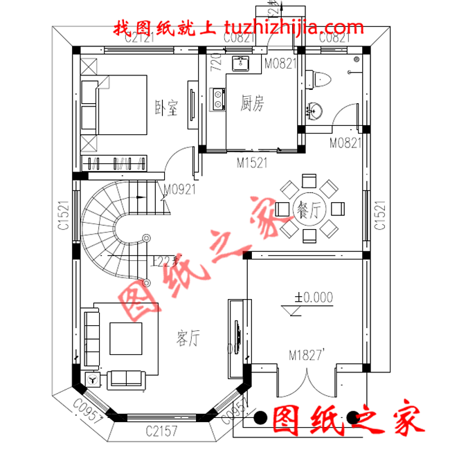 農(nóng)村100平米自建房圖紙?jiān)O(shè)計(jì)，小宅基地也能建成大氣實(shí)用的別墅！