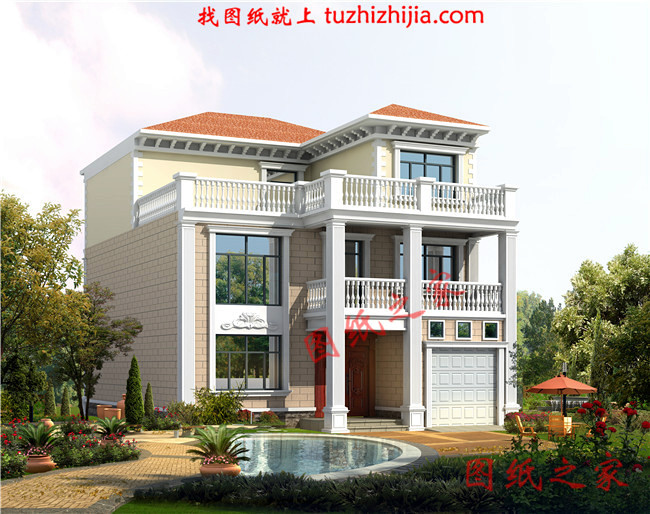 農(nóng)村100平米自建房圖紙?jiān)O(shè)計(jì)，小宅基地也能建成大氣實(shí)用的別墅！