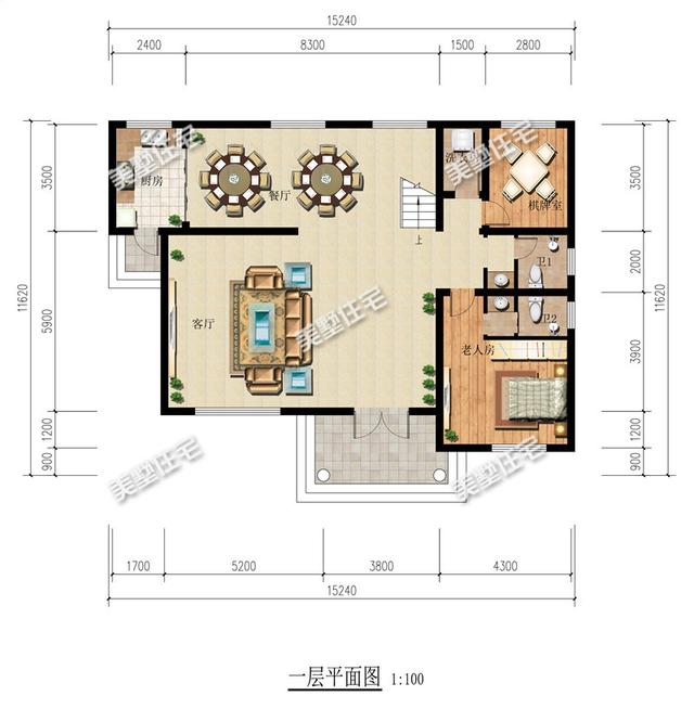5套一二層農(nóng)村養(yǎng)老別墅設(shè)計(jì)圖，第三款造價(jià)18萬(wàn)，你喜歡嗎？