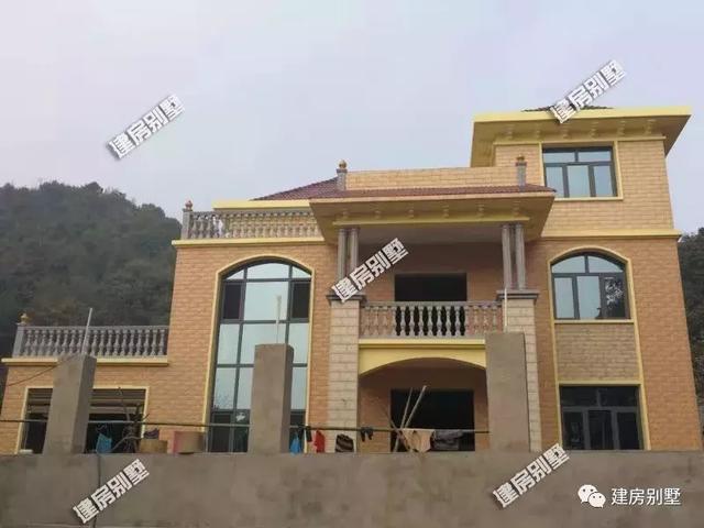 曬曬我新建的三層別墅，50萬全部完工，鄰居家根本沒法比