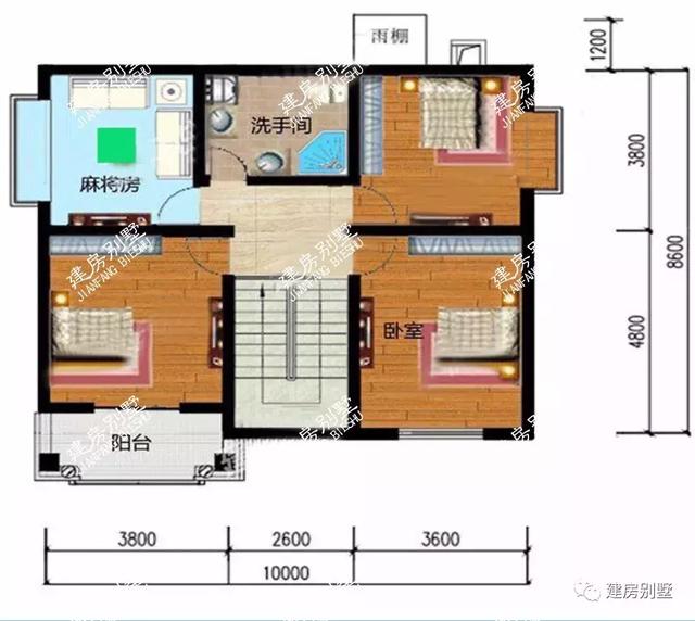 3套兩層別墅設(shè)計(jì)圖，開(kāi)間10米造價(jià)非常低，20來(lái)萬(wàn)就能建起來(lái)