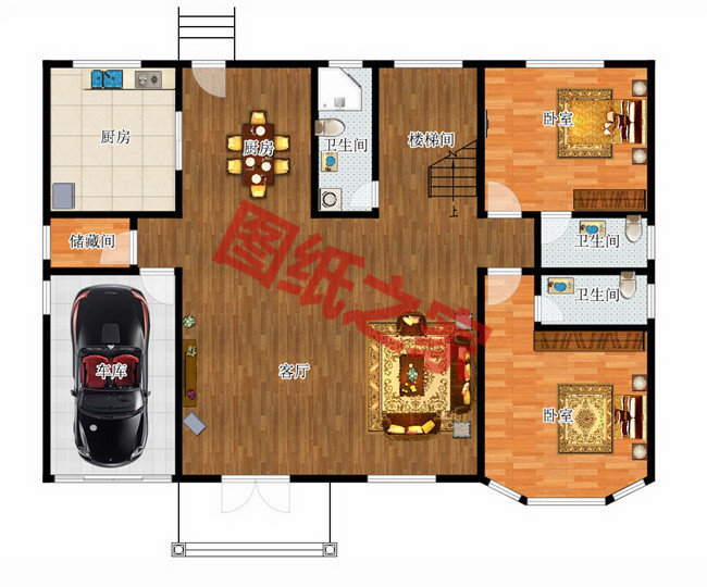 簡單大氣的農(nóng)村房子設(shè)計圖，非常漂亮的二層別墅