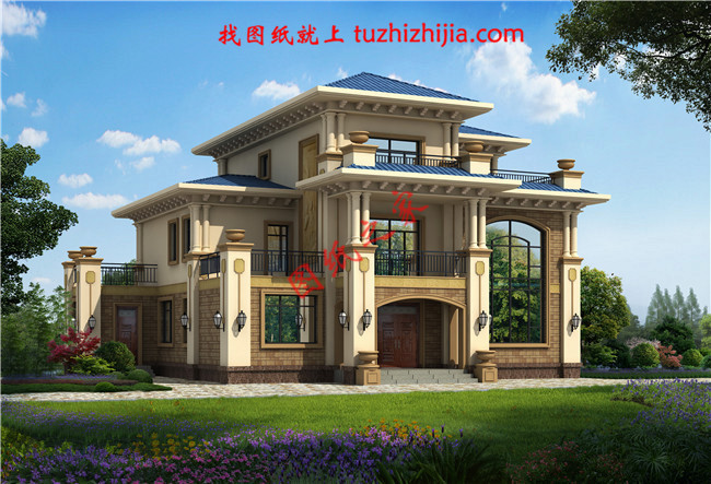 農(nóng)村50萬三層別墅款式自建房圖，建成村里人都羨慕壞了！