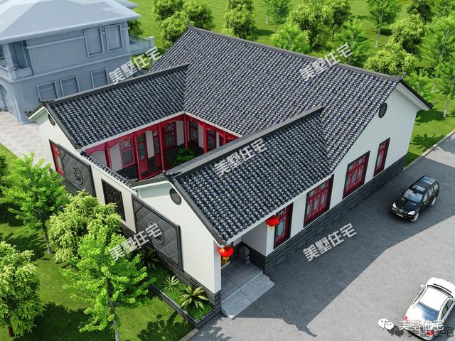 歐式別墅已經(jīng)過時(shí)了，中式合院別墅才是最美的！