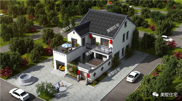 歐式別墅已經(jīng)過時(shí)了，中式合院別墅才是最美的！