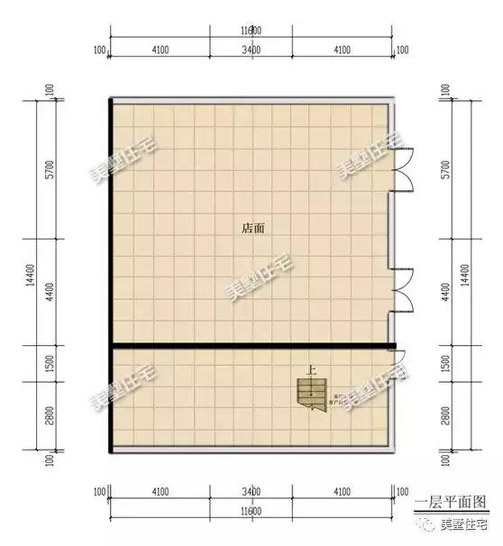 6款農(nóng)村三層自建別墅戶型圖，開間11米款款實(shí)用，第3還帶商鋪