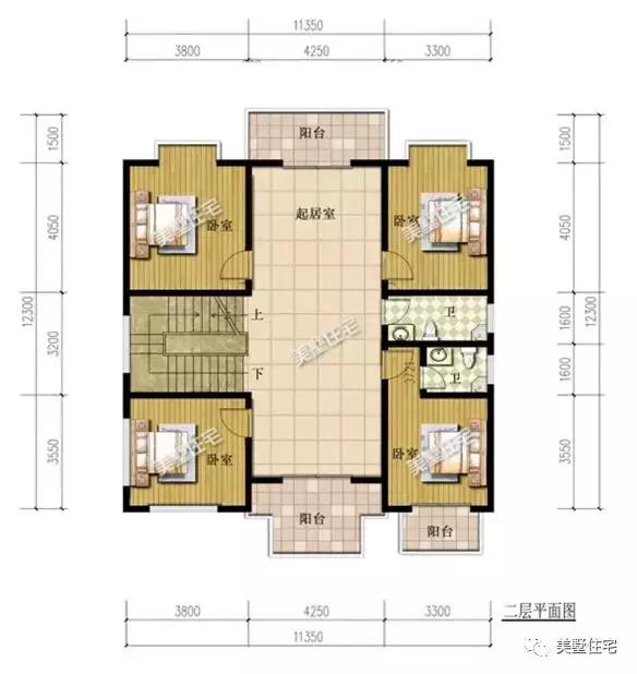 6款農(nóng)村三層自建別墅戶型圖，開間11米款款實(shí)用，第3還帶商鋪