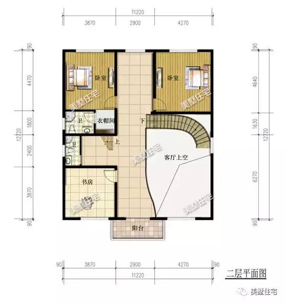 6款農(nóng)村三層自建別墅戶型圖，開間11米款款實(shí)用，第3還帶商鋪