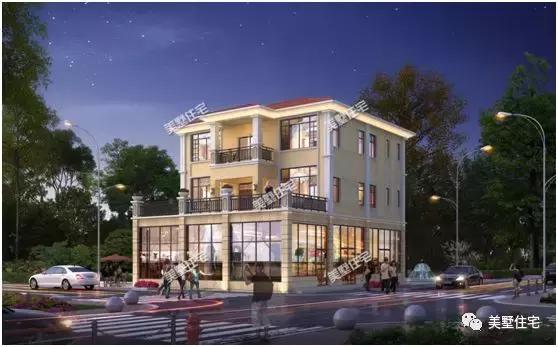 6款農(nóng)村三層自建別墅戶型圖，開間11米款款實(shí)用，第3還帶商鋪