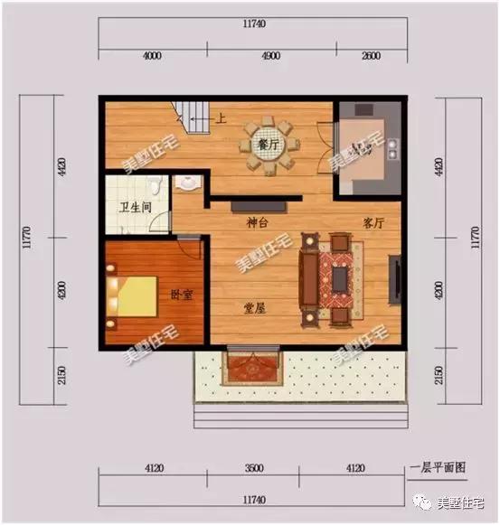 6款農(nóng)村三層自建別墅戶型圖，開間11米款款實(shí)用，第3還帶商鋪