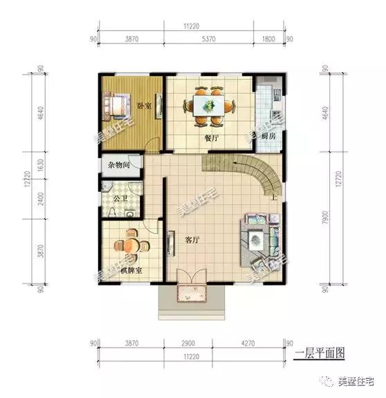 6款農(nóng)村三層自建別墅戶型圖，開間11米款款實(shí)用，第3還帶商鋪