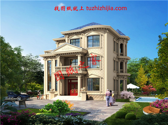 農(nóng)村60萬三層別墅款式設計圖，美觀大氣上檔次，村里人都羨慕！