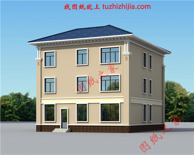 農(nóng)村60萬三層別墅款式設計圖，美觀大氣上檔次，村里人都羨慕！