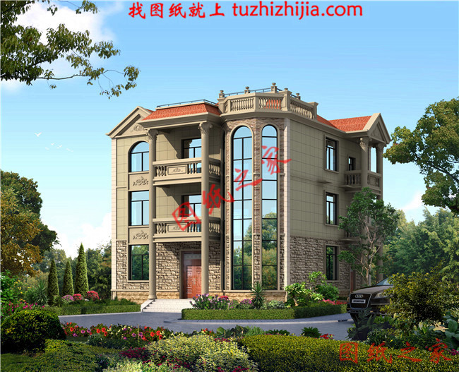 農(nóng)村60萬三層別墅款式設計圖，美觀大氣上檔次，村里人都羨慕！