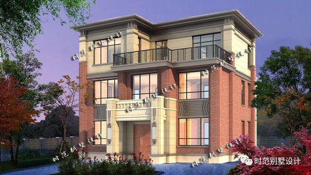 三層新中式別墅設(shè)計(jì)圖，占地156平面寬12米，毛坯造價(jià)45萬(wàn)，返鄉(xiāng)建房非它莫屬