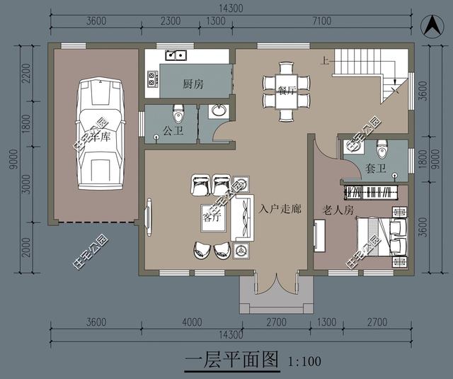 三世同堂的家庭如何蓋房？這套法式二層別墅，4室2廳5衛(wèi)，車庫(kù)入戶，一定要收藏