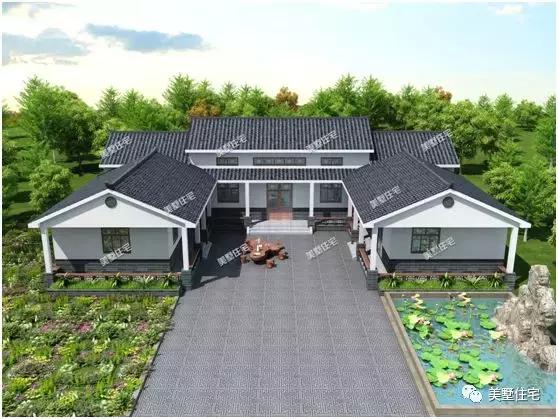 中式合院一層別墅設(shè)計(jì)圖，有家有院有品位，傳承百年